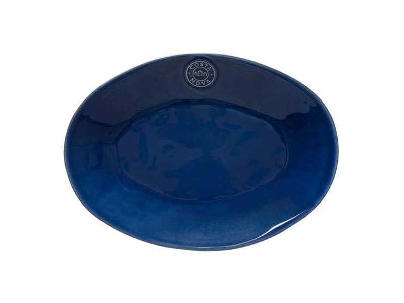 Oválný talíř "Nova" 300 mm modrý