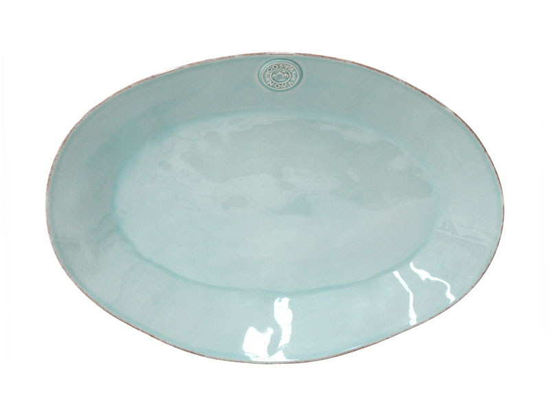 "Nova" Oval platter 400 mm turquoise