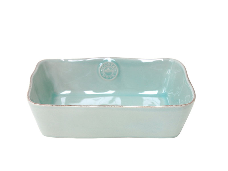 Rectangular baking bowl "NOVA" 250 mm turquoise