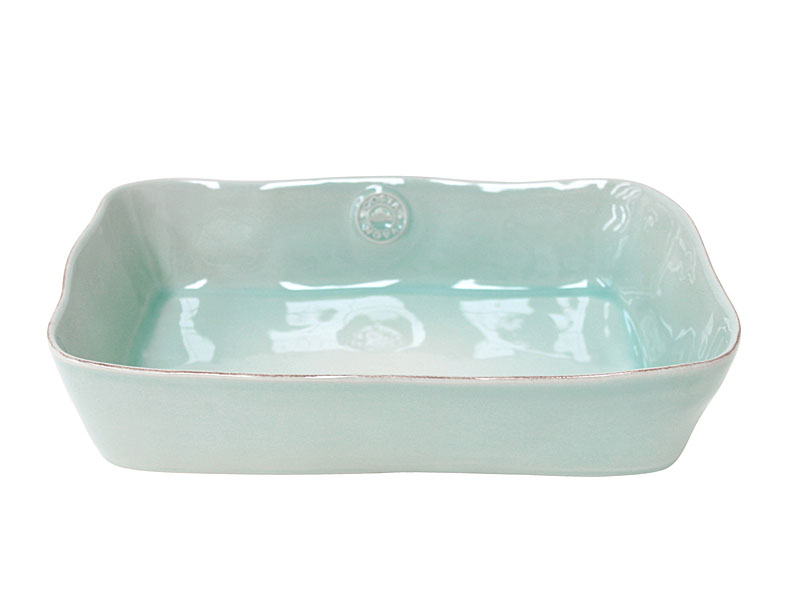 Rectangular baking bowl "NOVA" 350 mm turquoise