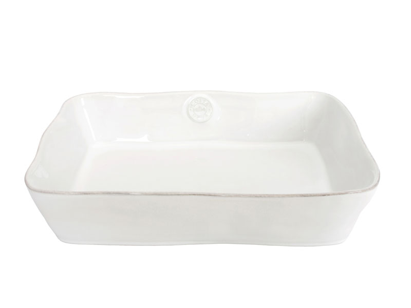 Rectangular baking bowl "NOVA" 350 mm white