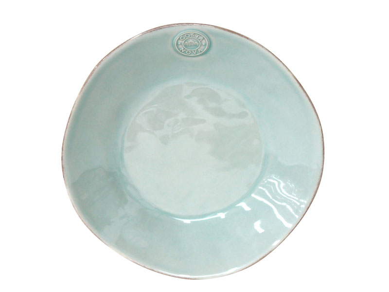 Set of six Nova deep plates 250 mm, 6 pieces - turquoise
