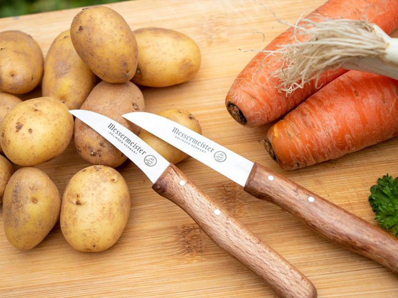 Noże kuchenne do obierania warzyw deska Messermeister