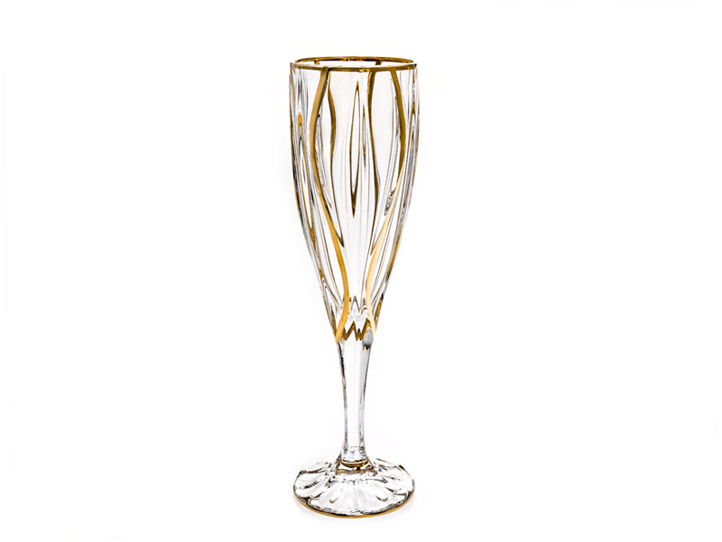 Champagne glasses "OCEAN GOLD" 180 ml