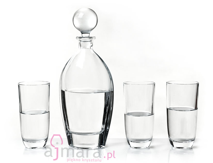 "Orbit" water bottle and glasses 1+6