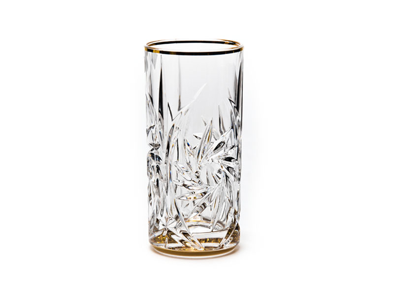 Long drink glasses "PINWHEEL GOLD" 370 ml