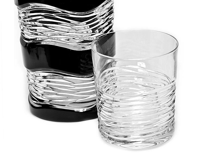 POEM whiskey glass and decanter