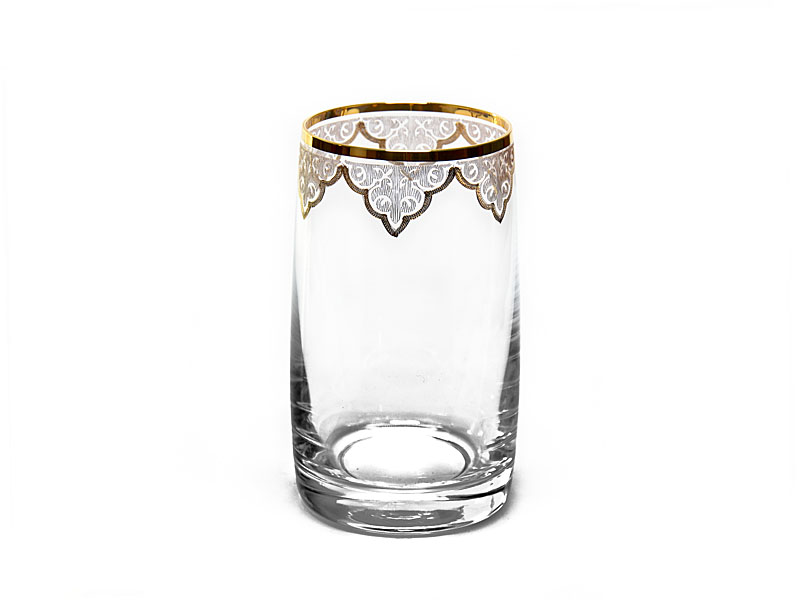 Bogato zdobiona szklanka z kolekcji IDEAL Bohemia