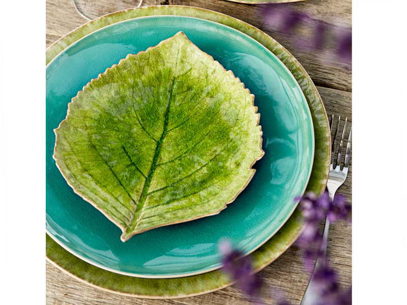 RIVIERA Costa Nova leaf plates