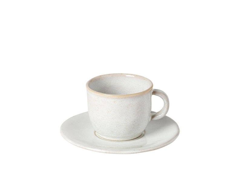 Cup and saucer for tea "RODA" 0.2 l white