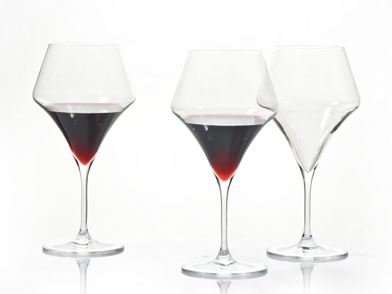 Burgundy glasses Aram 600 ml