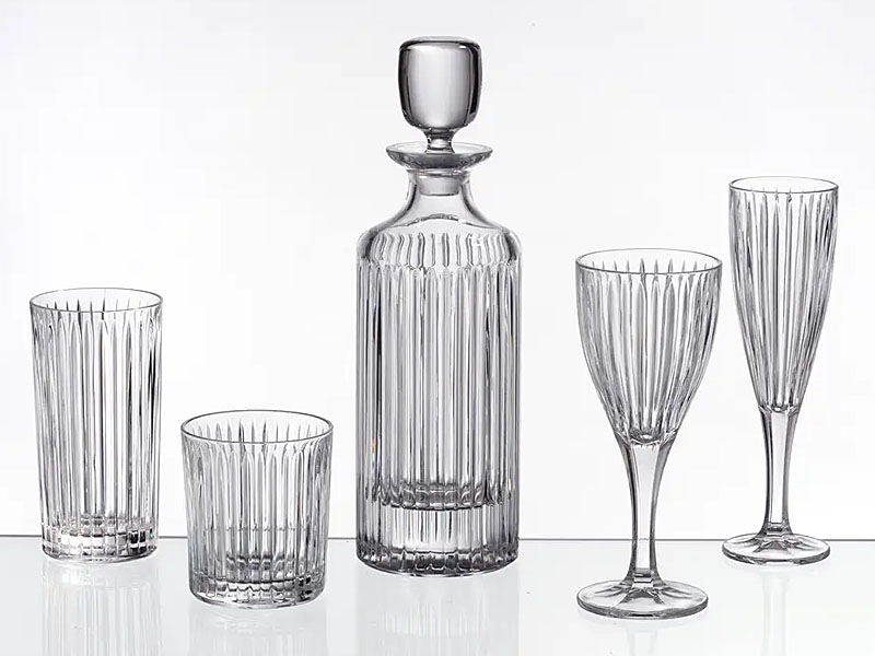 Kolekcja kieliszki szklanki karafki SKYLINE Bohemia