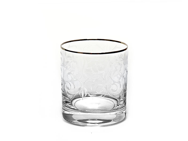 Zdobiona szklanka do whisky, napojów BARLINE 280 ml