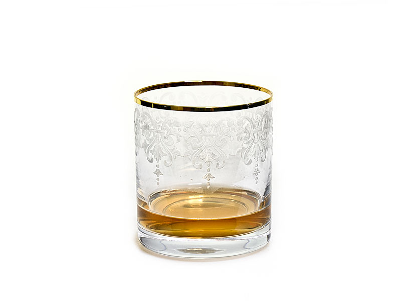 Zdobiona szklanka do whisky 280 ml Crystalex Bohemia