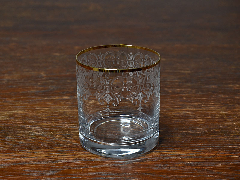 Szklanka kryształowa zdobiona do whisky BARLINE 280 ml