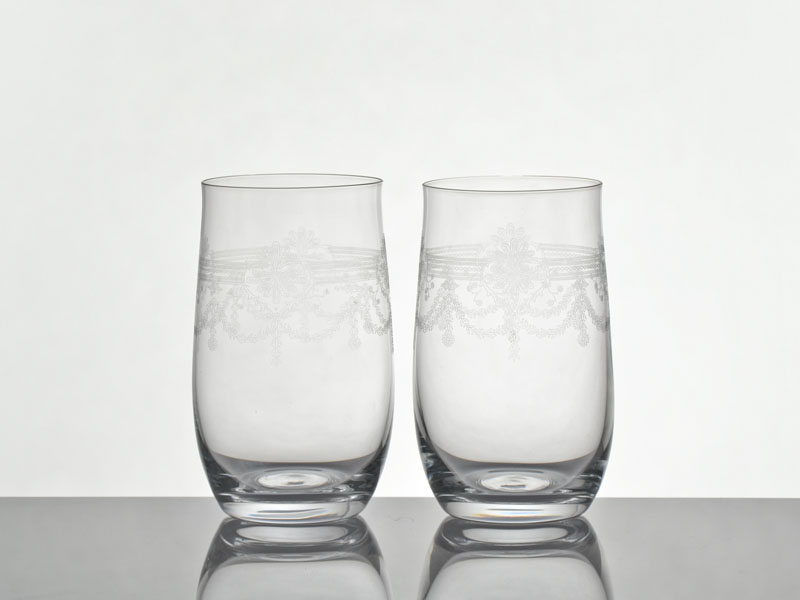 Decorated Long drink glasses 