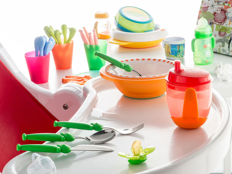 Colorful cutlery for children