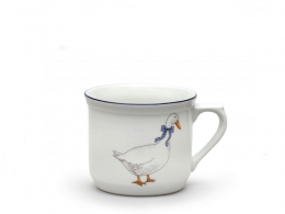 Duży kubek porcelanowy GĘSI 610 ml Thun Porcelan