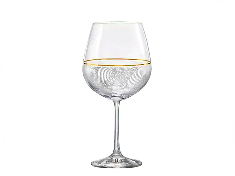 "VIOLA" gilded wine glasses 570 ml Burgunder