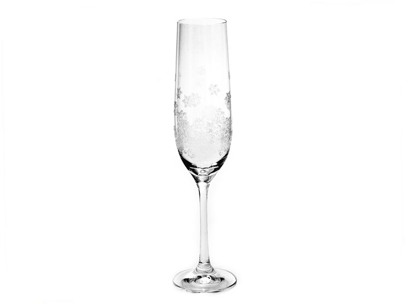 Champagne glasses "VIOLA" 190 ml snowflake