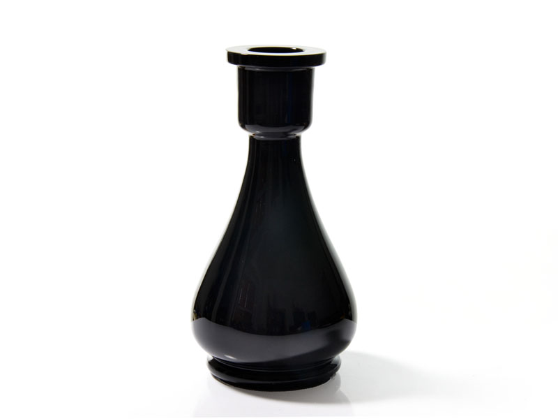 Crystal black vase 