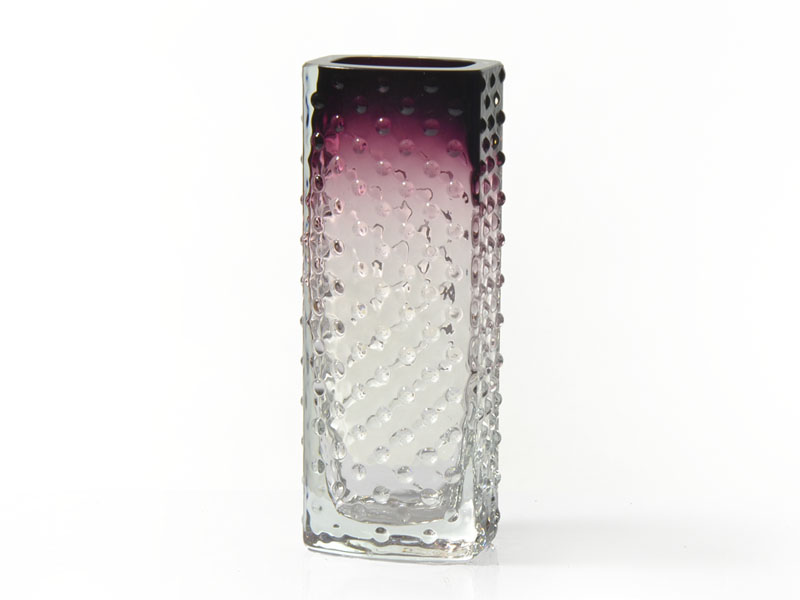 Hand made colored crystal vase 