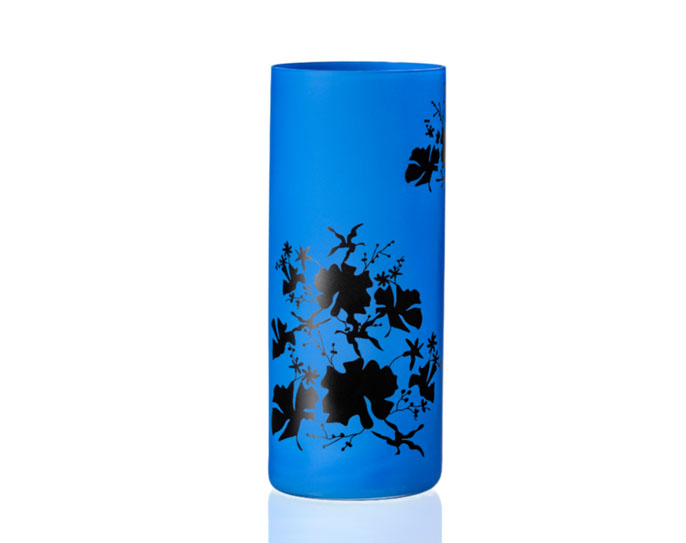 Vase "FLORAL" 260 mm (Blau)