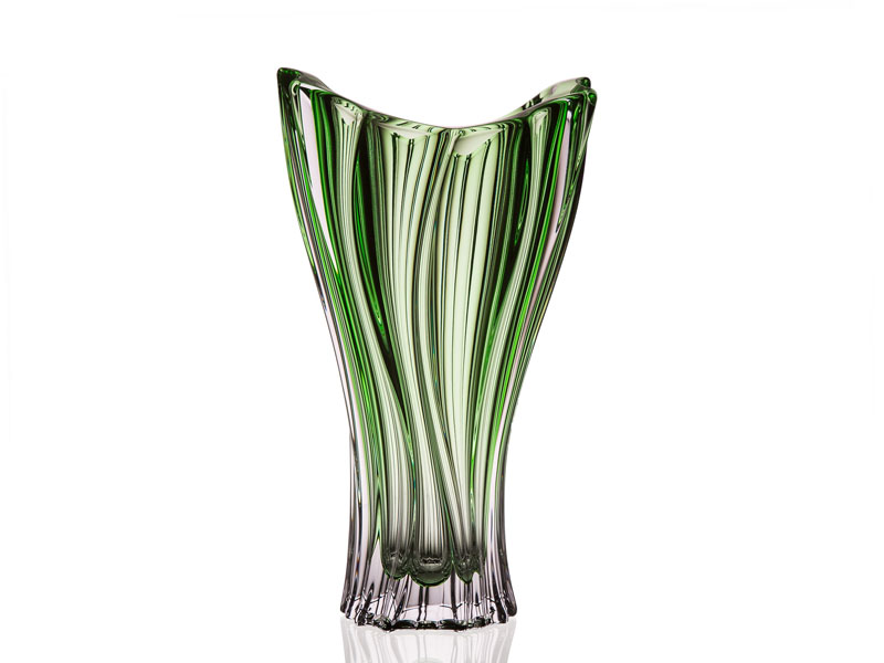 "PLANTICA GREEN" crystal vase 320 mm
