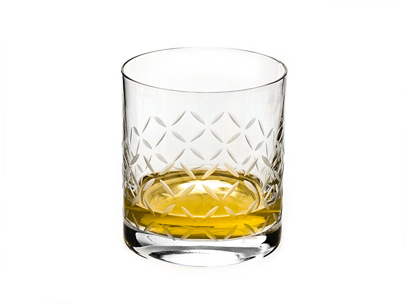 Kryształowa zdobiona szklanka do whisky BARLINE