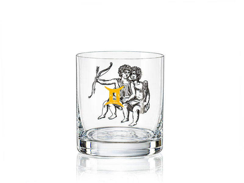 Szklanka do whisky znaki zodiaku BLIŹNIĘTA 280 ml Crystalex Bohemia
