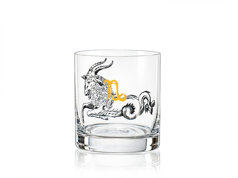 Whiskey glass 280 ml. ZODIAC SIGNS OF CAPRICORN