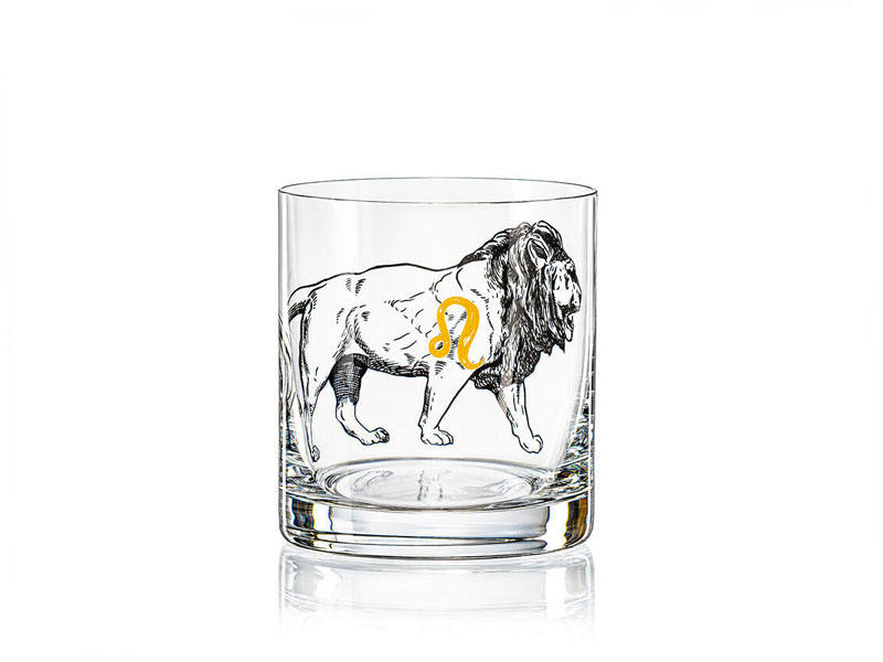 Whiskey glass 280 ml. ZODIAC SIGNS OF LEO