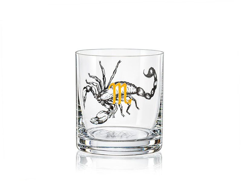Szklanka do whisky znaki zodiaku Skorpion 280 ml Crystalex Bohemia